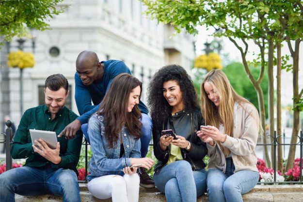 young-people-on-phones
